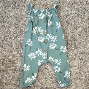 Carter's Green Floral One Piece